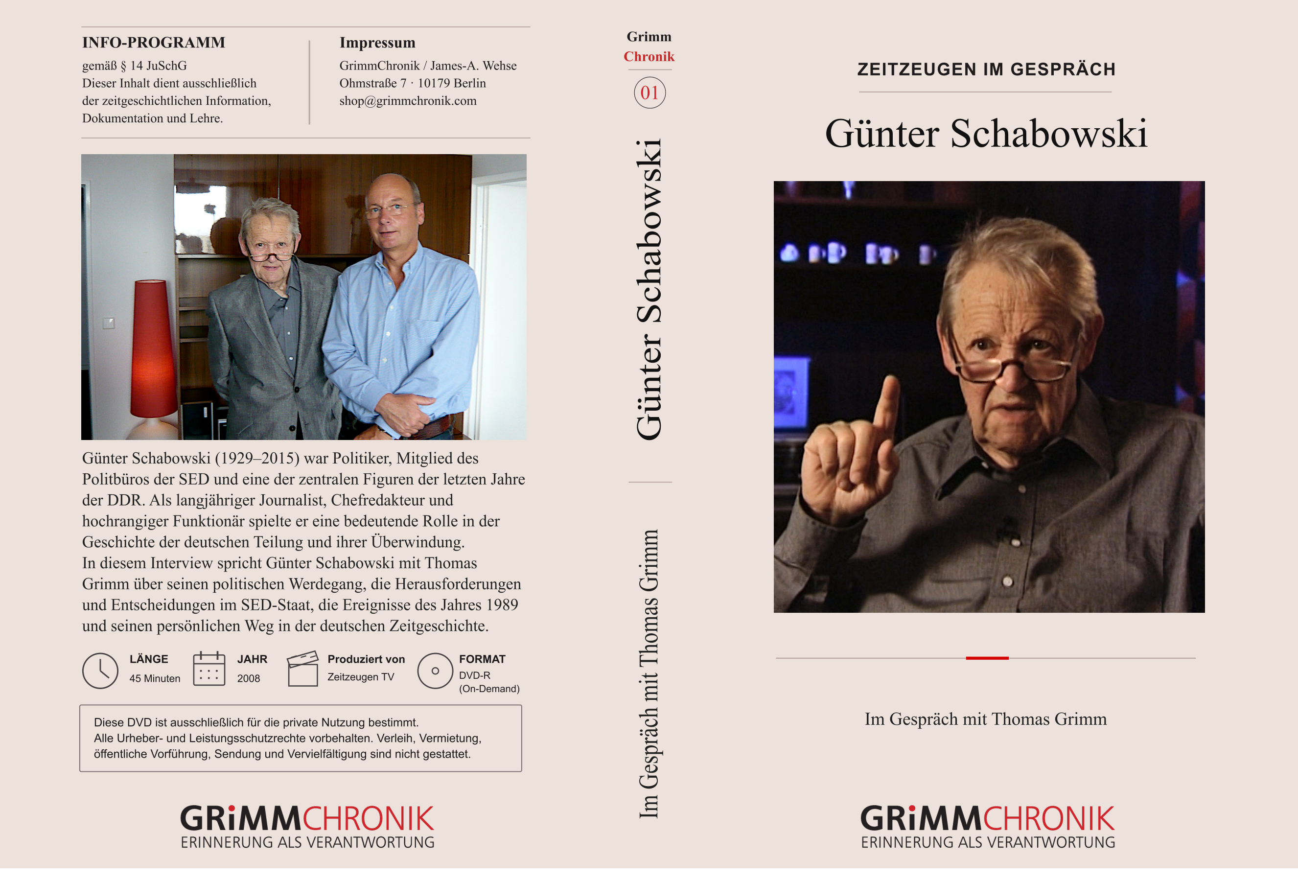 Günter Schabowski – Im Gespräch mit Thomas Grimm