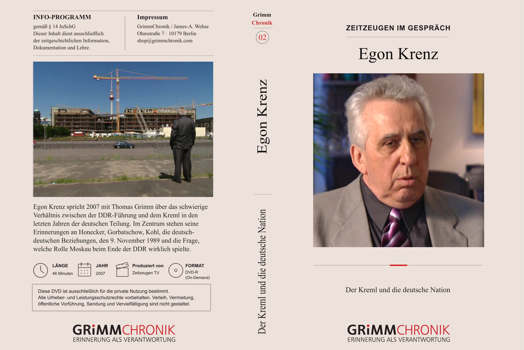 Egon Krenz – Der Kreml und die deutsche Nation