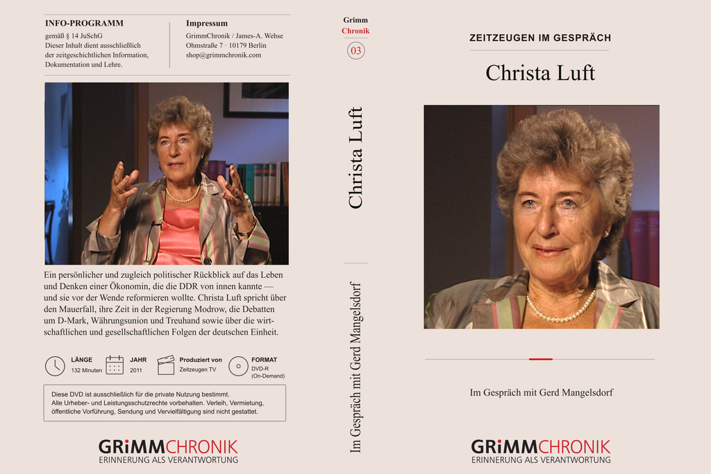 Christa Luft – Im Gespräch mit Gerd Mangelsdorf