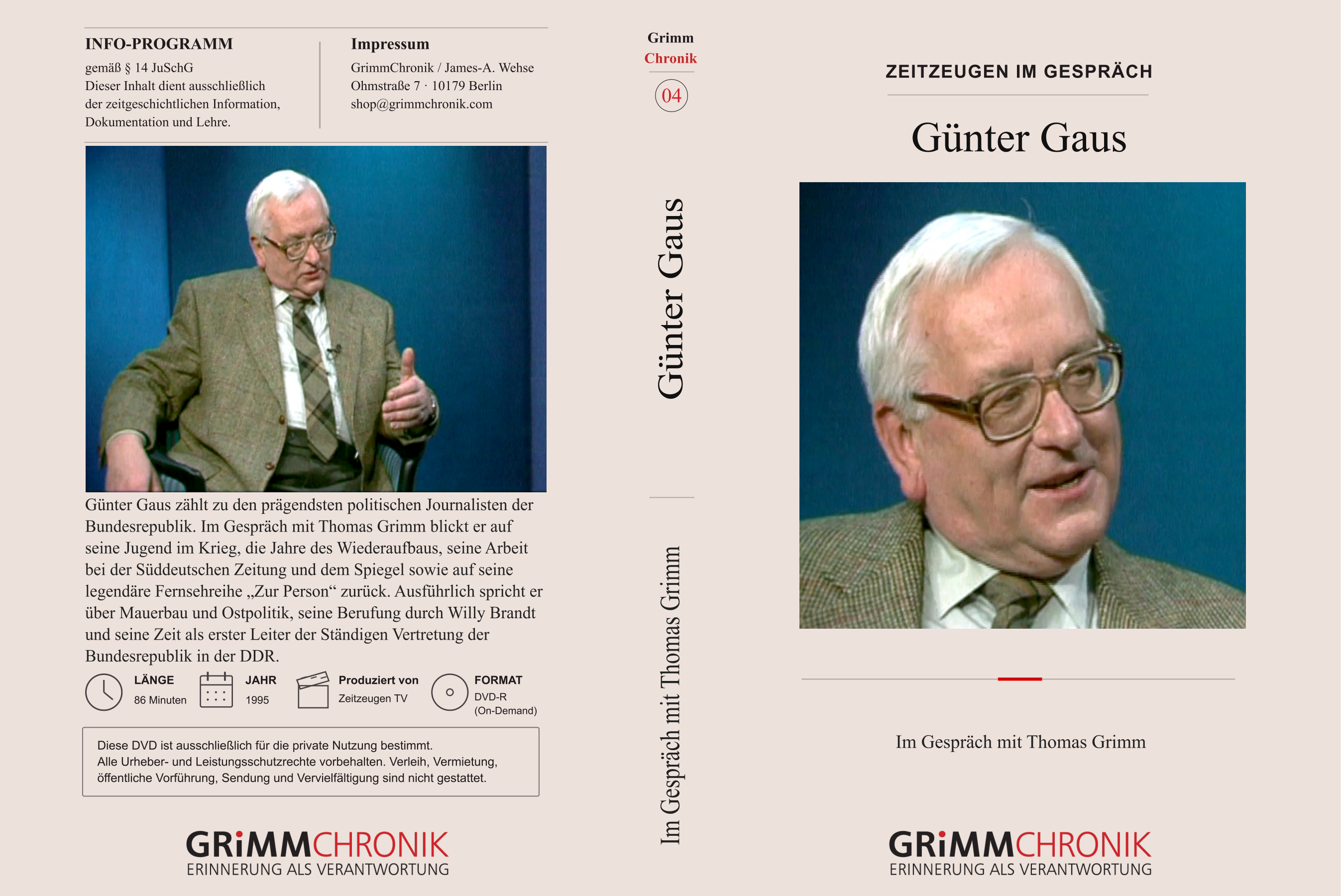 Günter Gaus – Im Gespräch mit Thomas Grimm