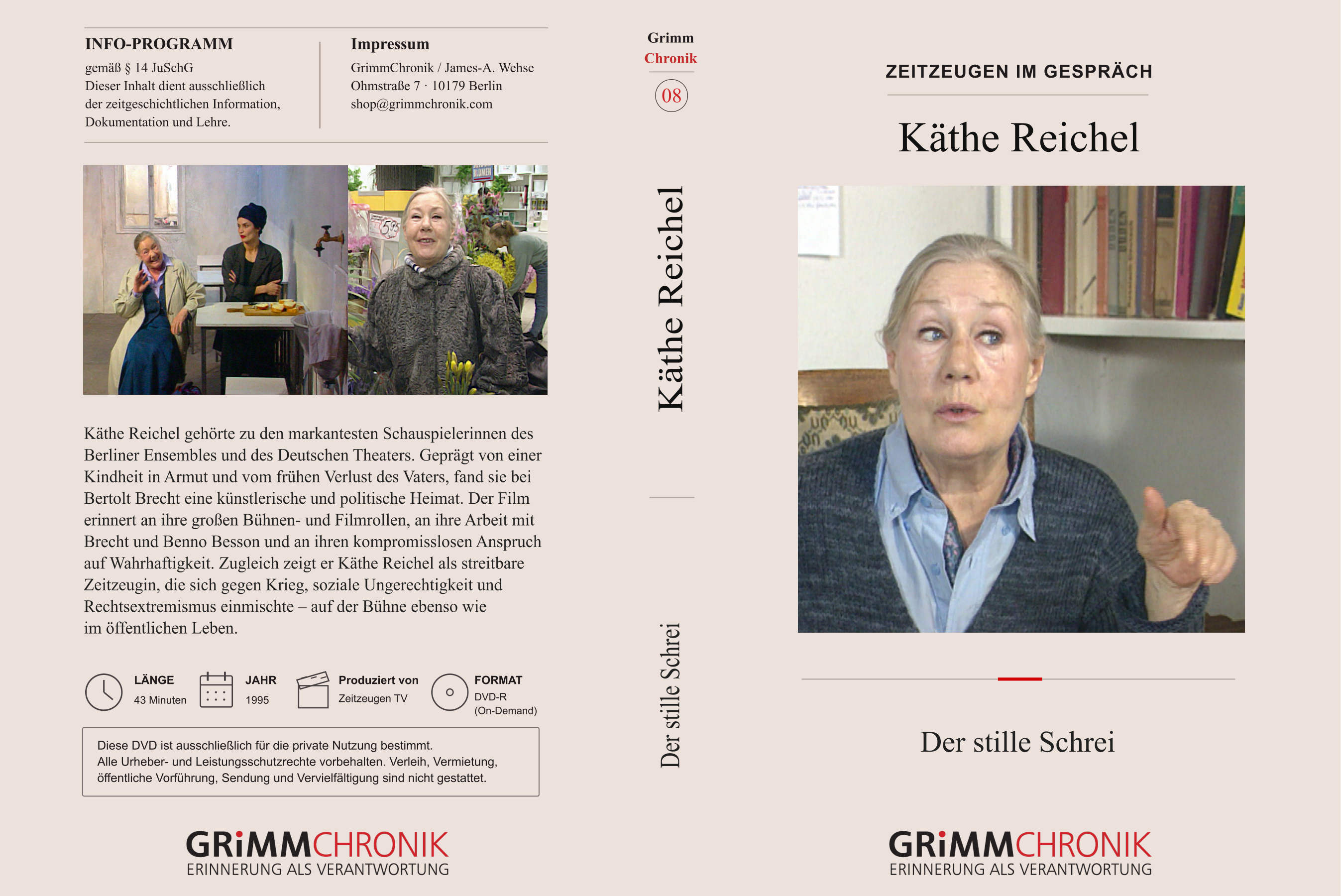 Käthe Reichel – Der stille Schrei
