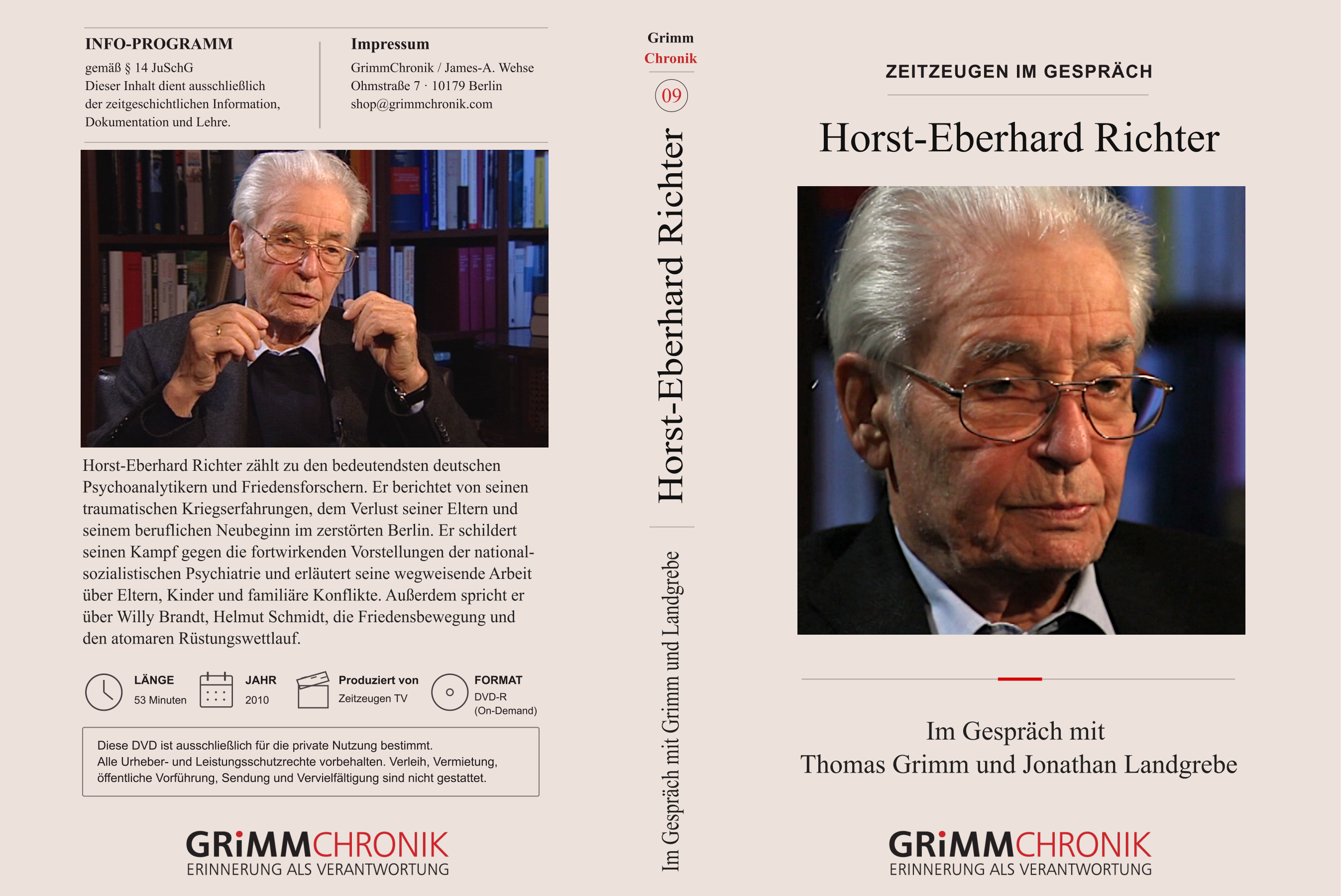 Horst-Eberhard Richter – Im Gespräch mit Thomas Grimm und Jonathan Landgrebe