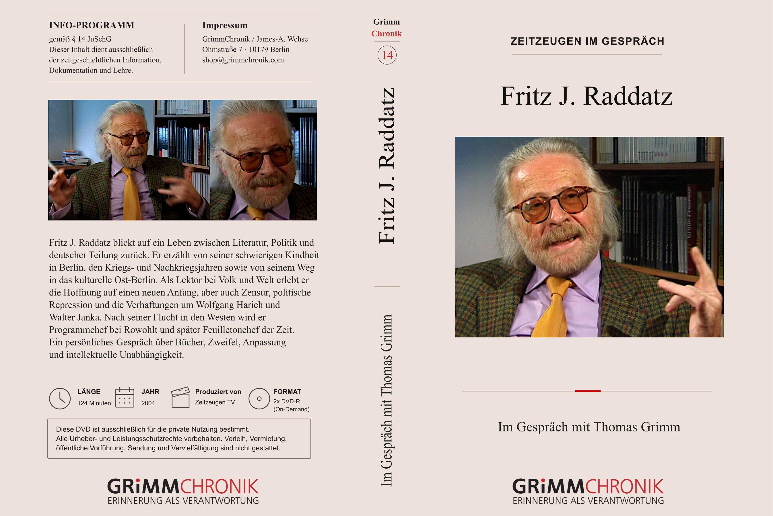 Fritz J. Raddatz – Im Gespräch mit Thomas Grimm