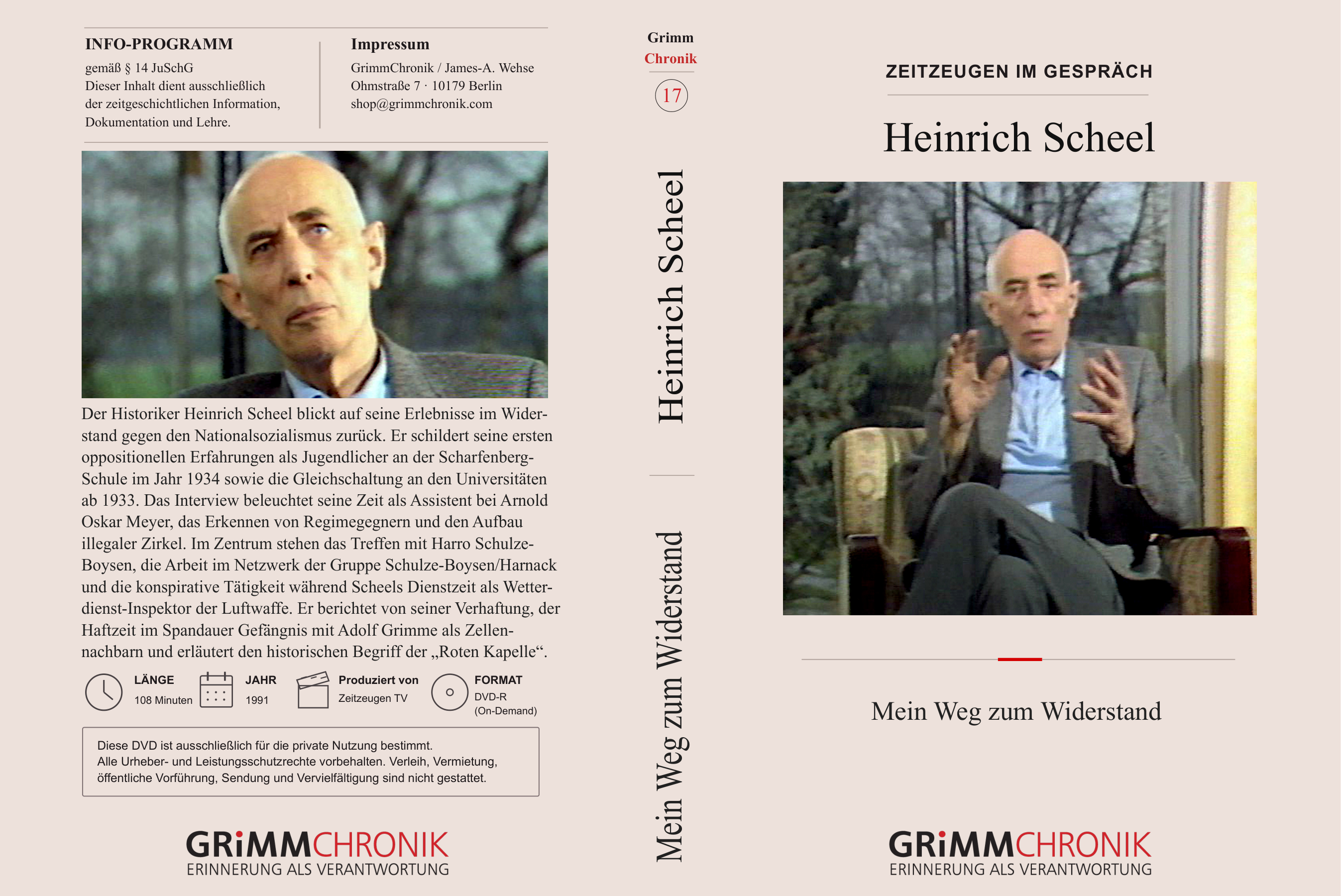 Heinrich Scheel – Mein Weg zum Widerstand