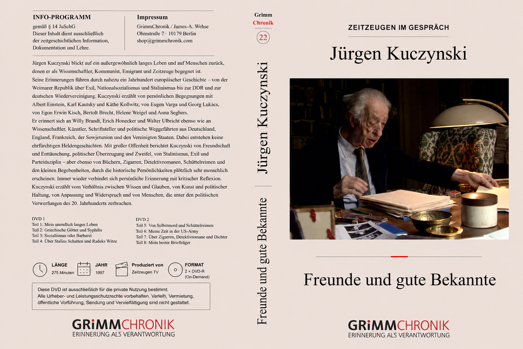 Jürgen Kuczynski - Freunde und gute Bekannte 1-8