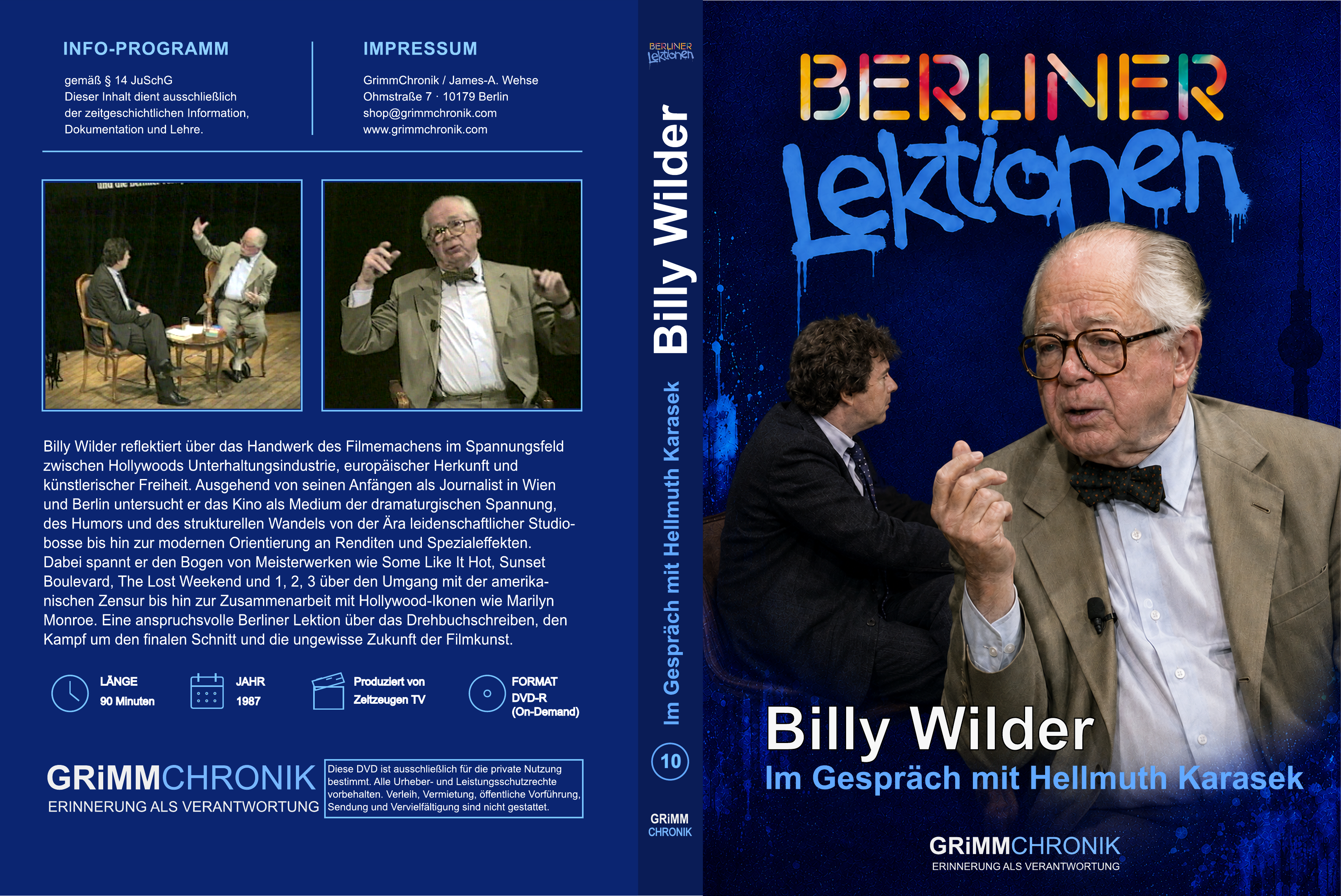 Billy Wilder – Im Gespräch mit Hellmuth Karasek