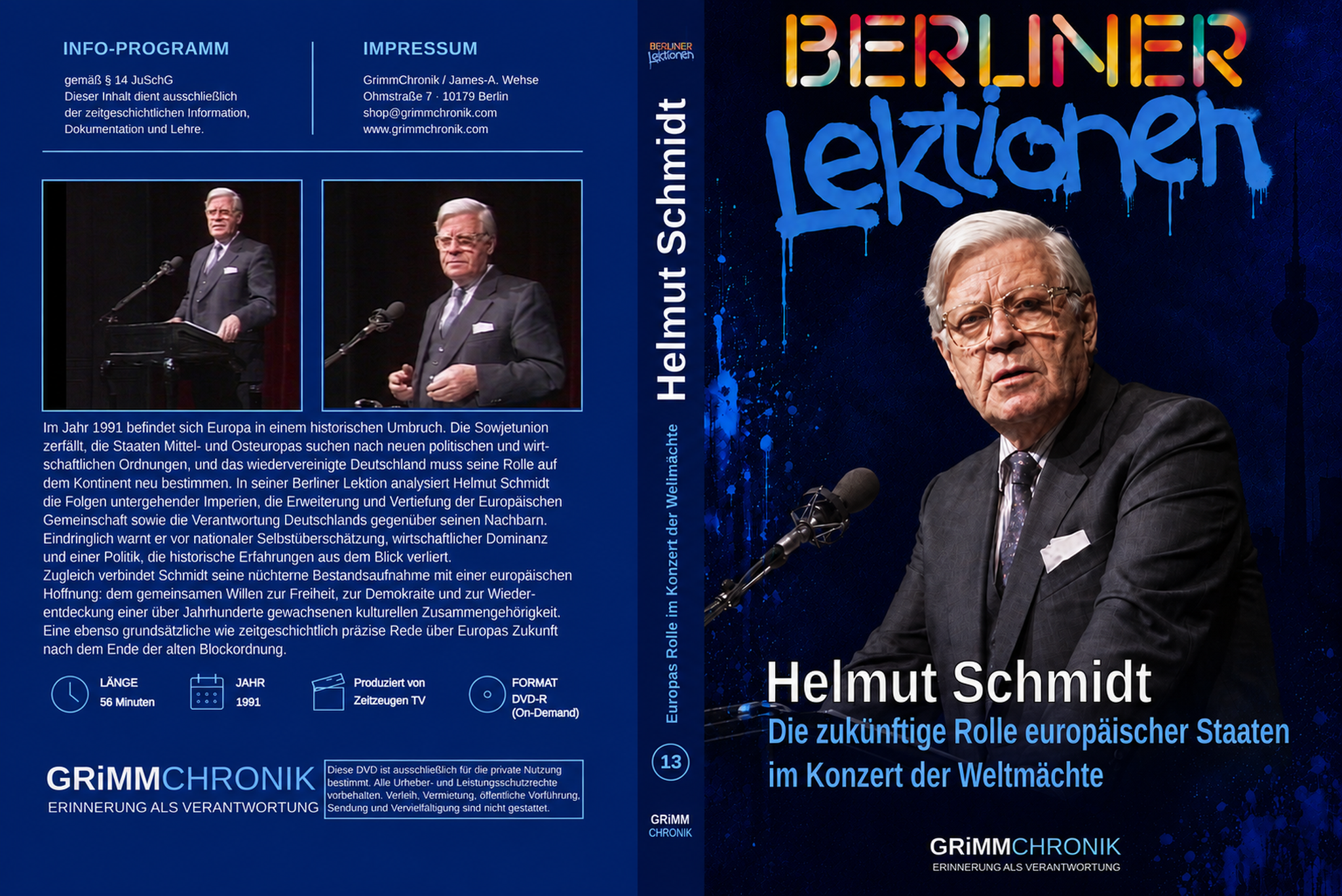 Helmut Schmidt – Europas Rolle im Konzert der Weltmächte
