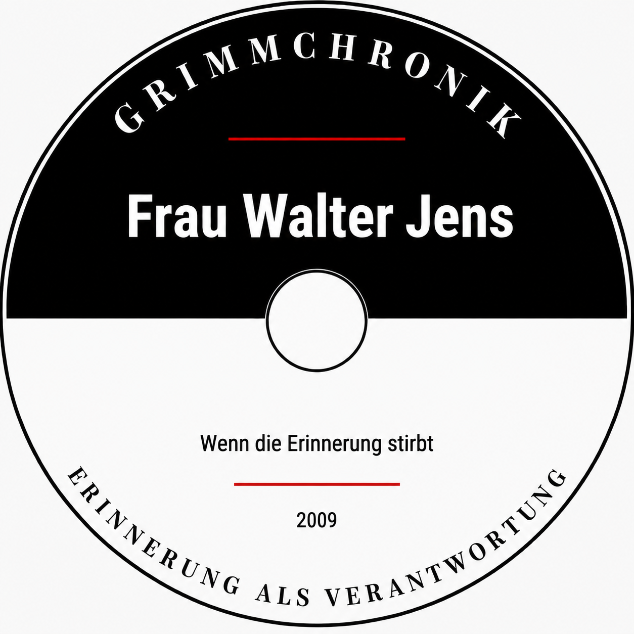 Frau Walter Jens - Wenn die Erinnerung stirbt