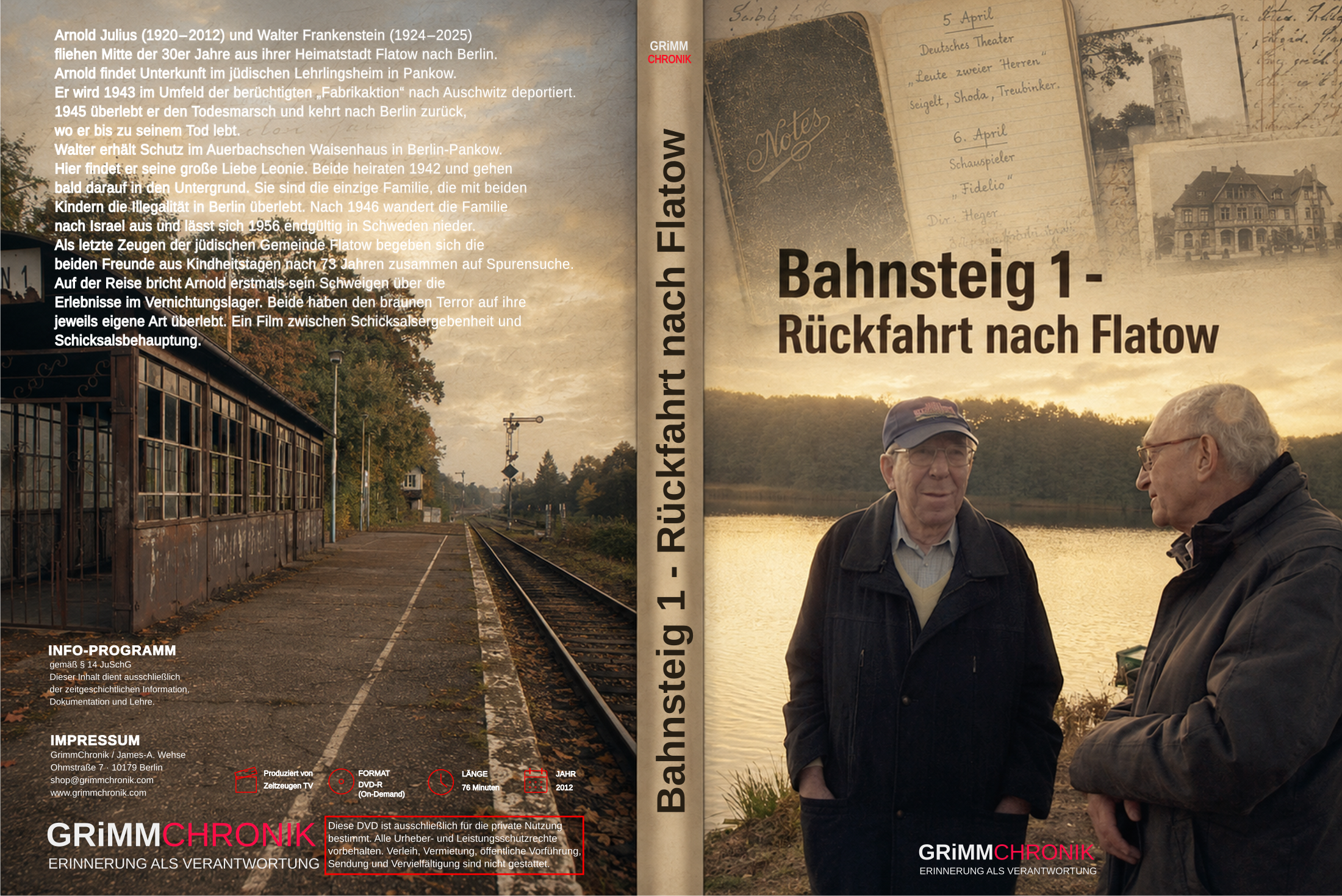 Bahnsteig 1 – Rückfahrt nach Flatow