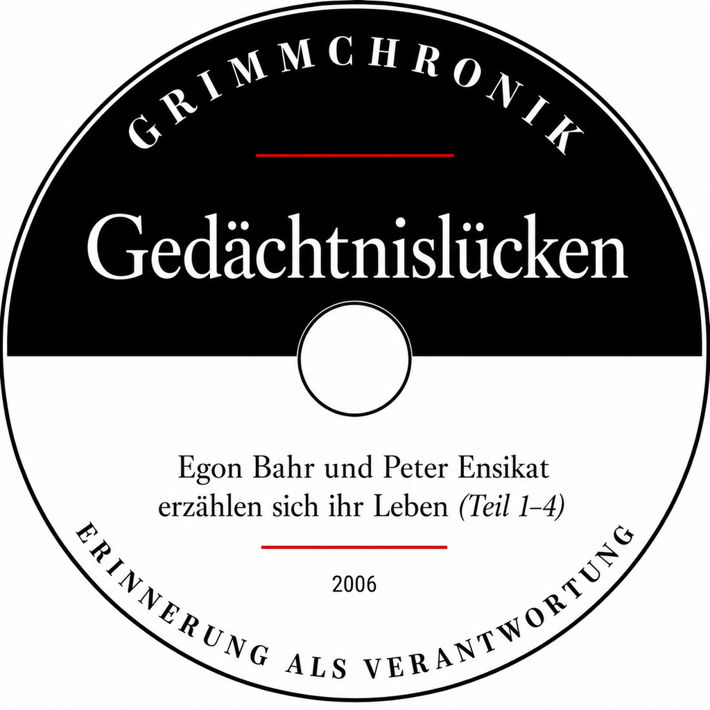Gedächtnislücken - Egon Bahr und Peter Ensikat erzählen sich ihr Leben - Teil 1-4