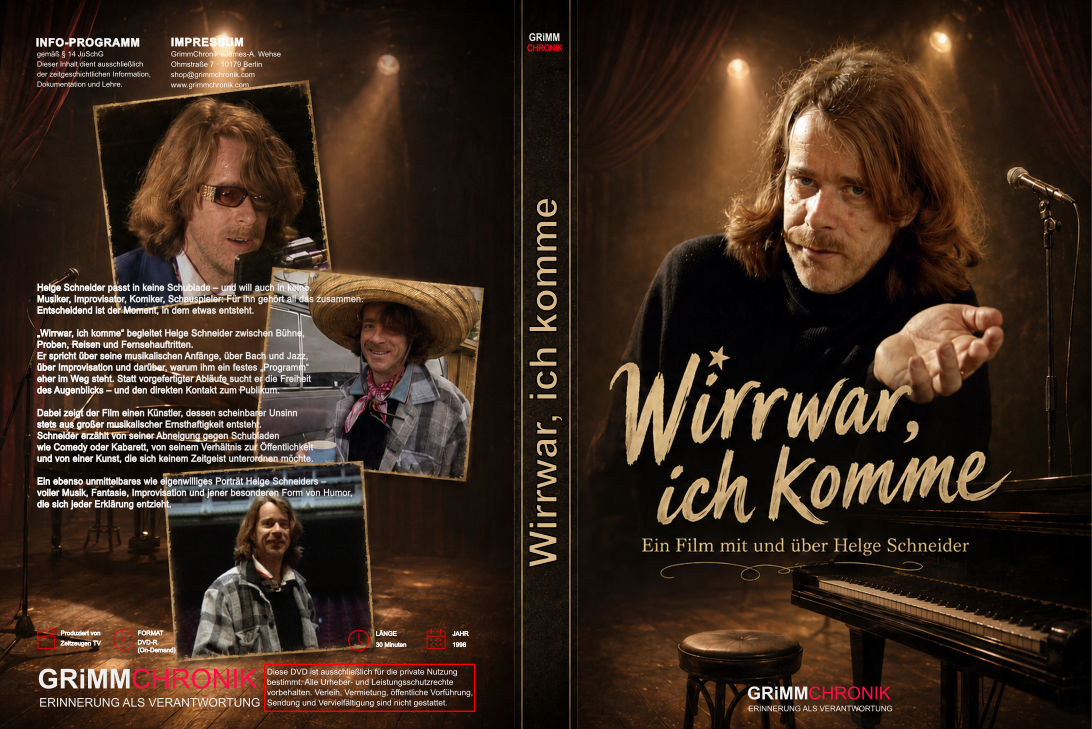 Wirrwar, ich komme  Ein Film mit und über Helge Schneider