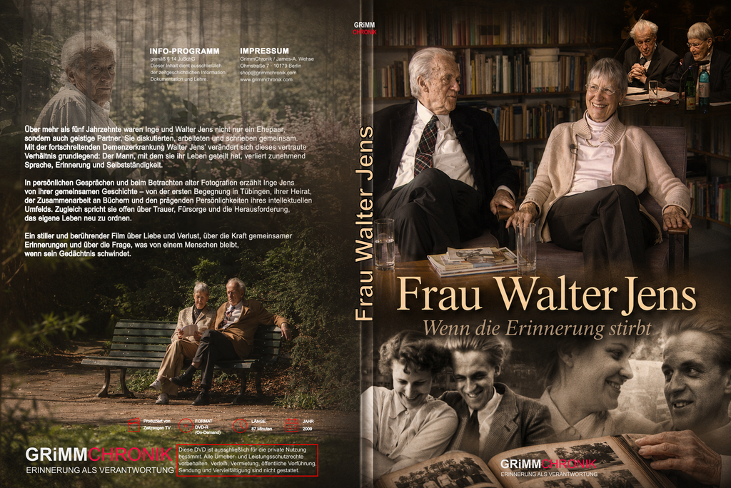 Frau Walter Jens - Wenn die Erinnerung stirbt