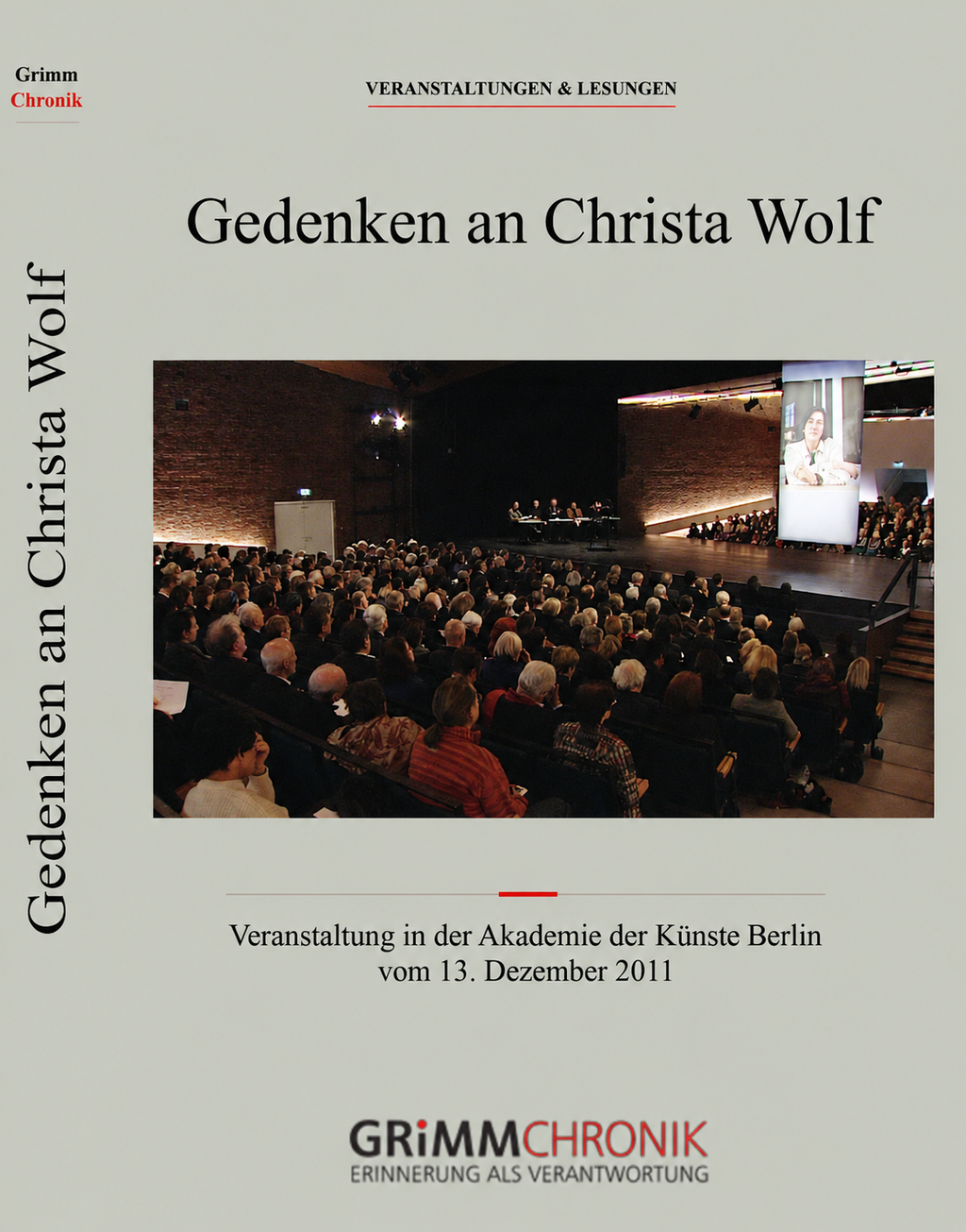 Gedenken an Christa Wolf