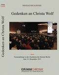 Gedenken an Christa Wolf