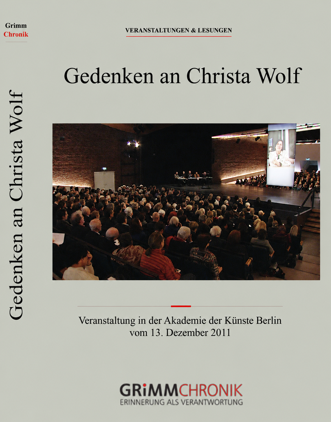 Gedenken an Christa Wolf